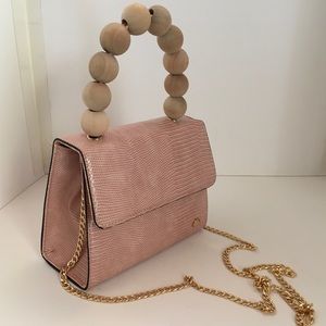 Blush Top Handle Purse.